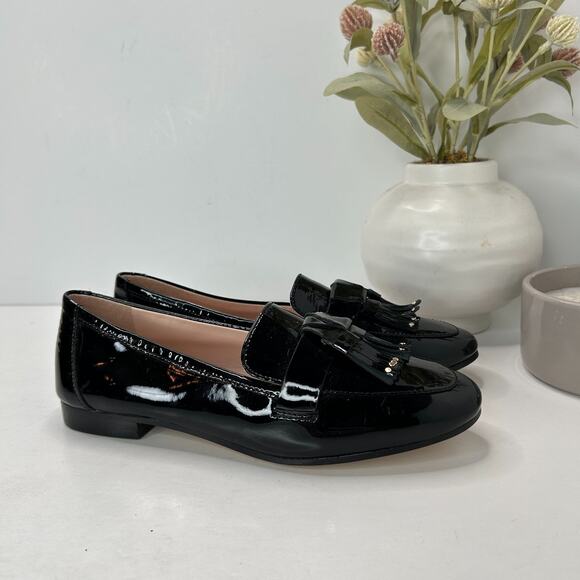 kate spade Shoes - Kate Spade Berkeley Fringe Leather Slip On Black Shoes Women 5.5B Tried On